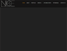 Tablet Screenshot of nicentertainment.com